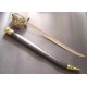 30" Mermaid Pirate Cutlass Sword with Basket Guard & Sheath